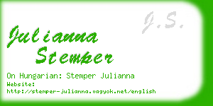 julianna stemper business card